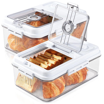 Bread Storage Container with Lid made Bread 2Packs