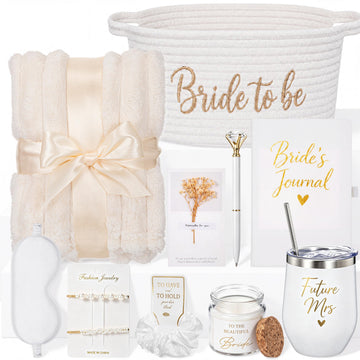 Bridal Shower Gift Basket for Bride, Engagement, Bride to Be