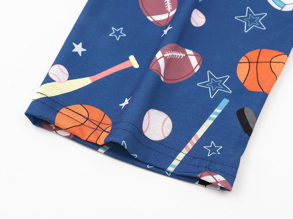 Boys Pajamas Novelty Prints Button-Up Long Sleeve Piece