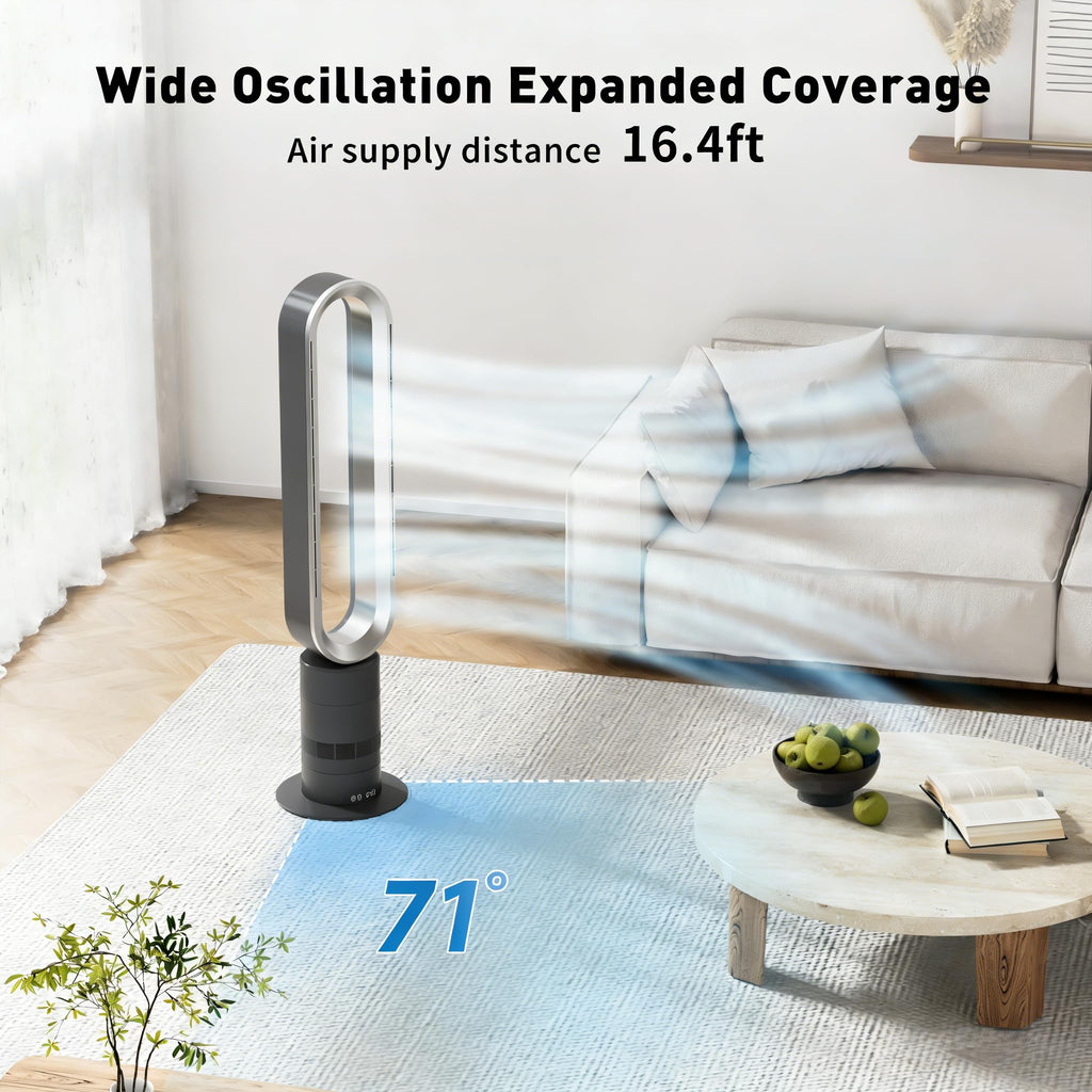 H601 Bladeless Tower Fan, Gray