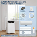 12000 BTU Portable Air Conditioners with Remote Control, 3-in-1 Free Standing Cooling AC Unit with Fan & Dehumidifier