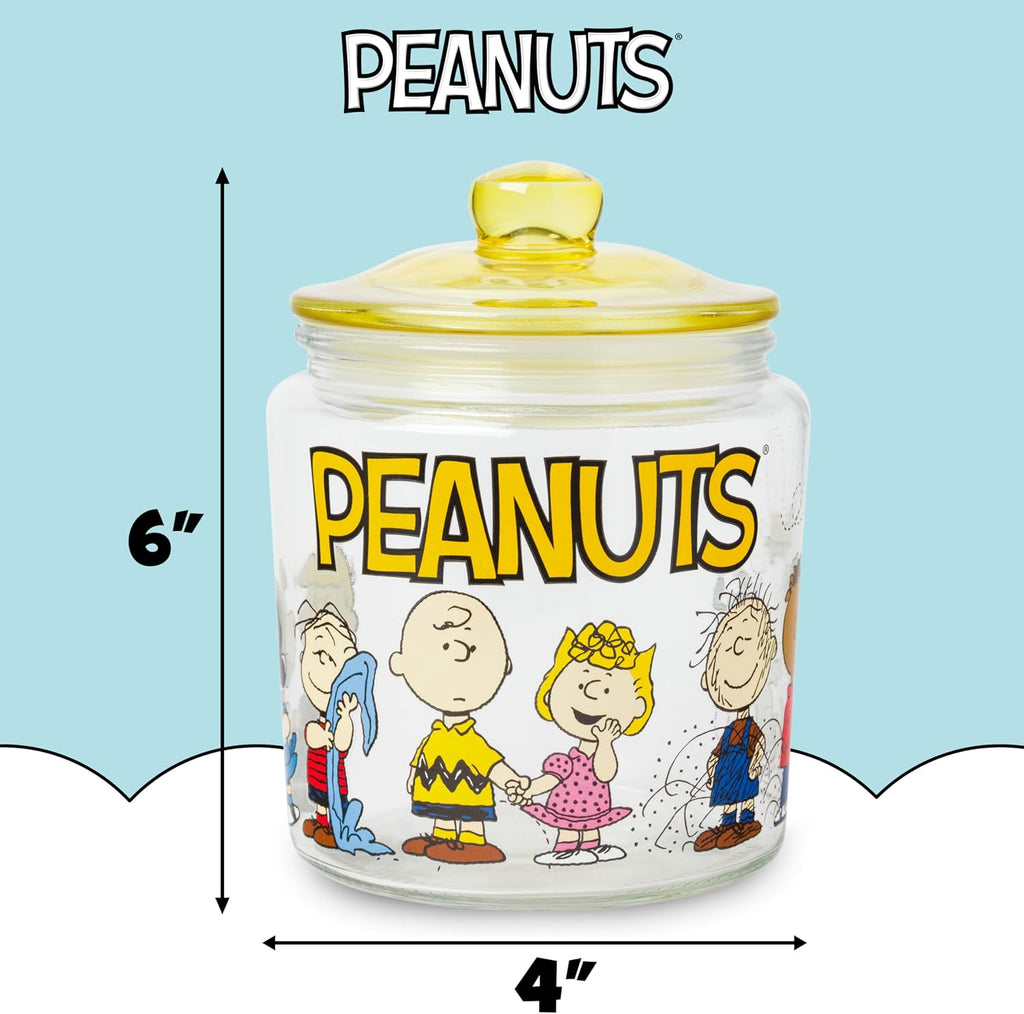 Peanuts Squad Featuring Snoopy, Glass Jar with Lid