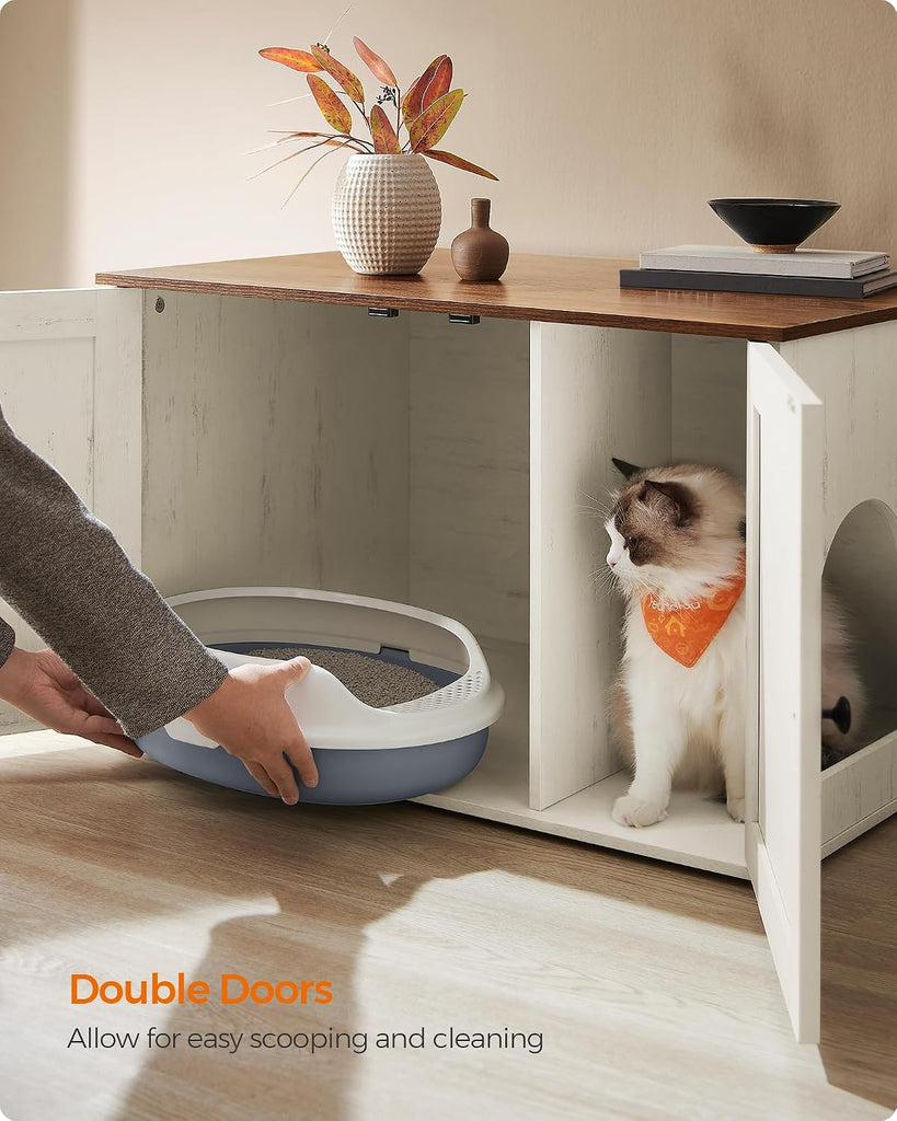 Cat Litter Box Enclosure, End Table, 31.5 x 20.9 x 19.7 Inches