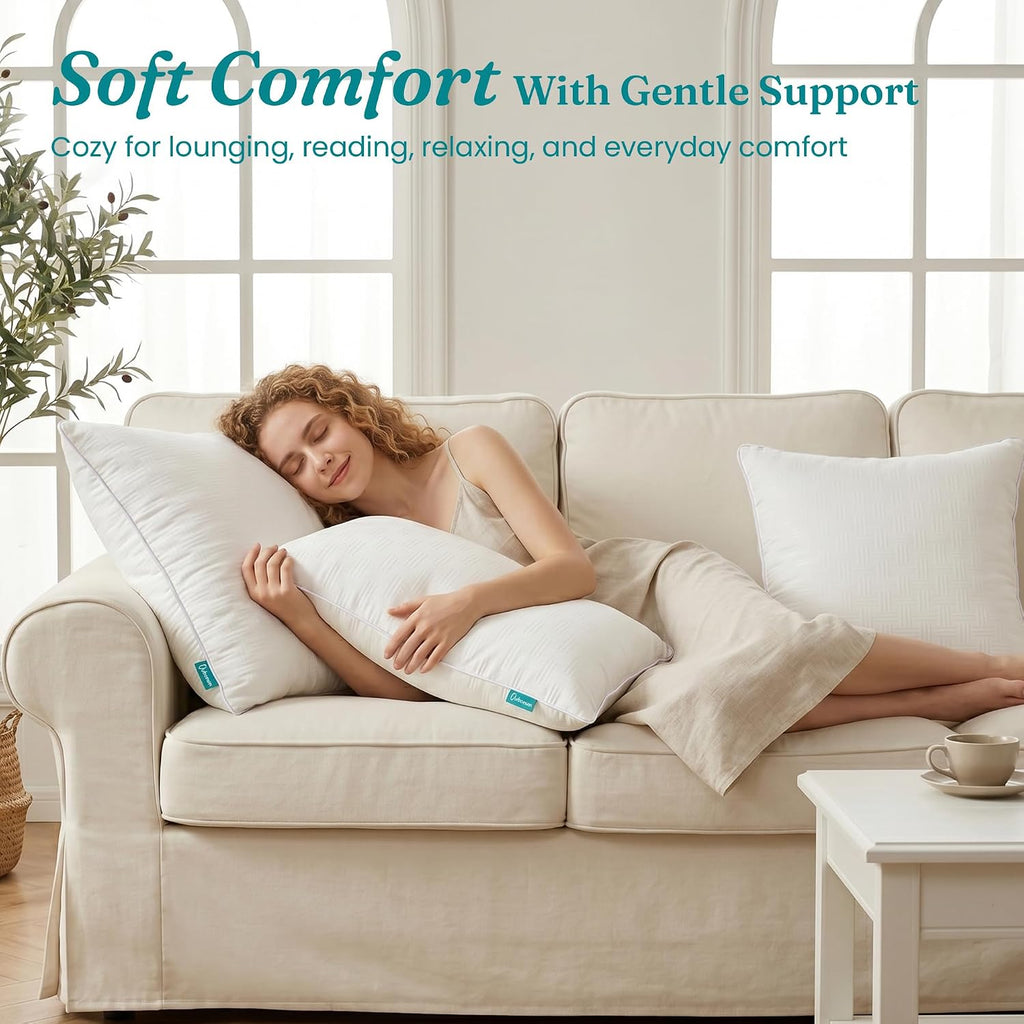 12x20 Inch Lumbar Pillow Inserts, Decorative Pillows - Set of 2