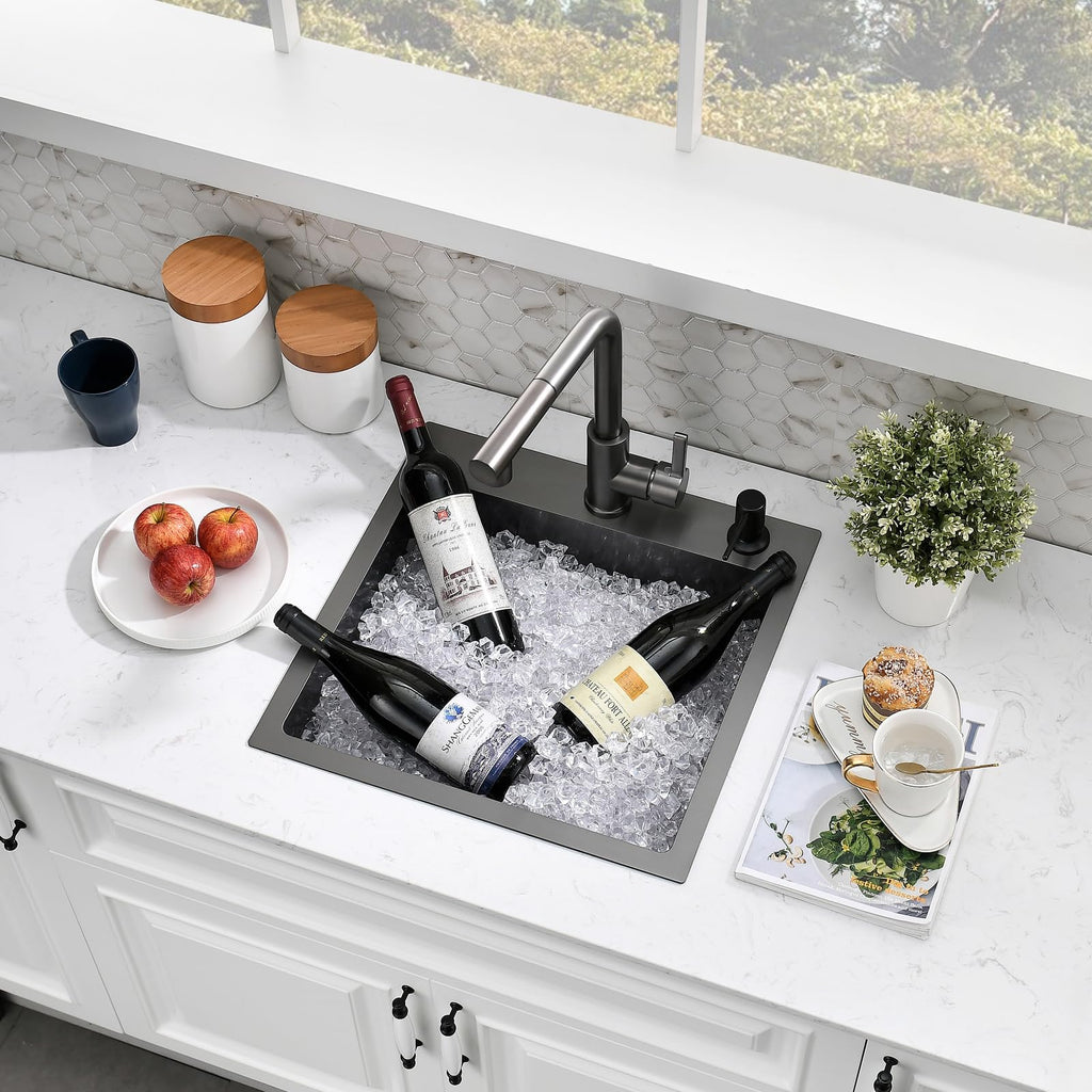 18x18 Drop In Bar Sink with Faucet