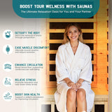 Albott Outdoor Sauna 1 Person, Infrared Saunas for Home