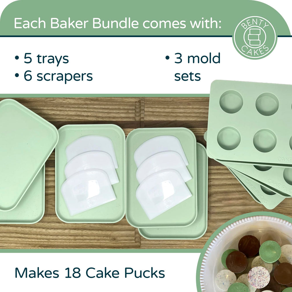 The Original Cake Puck Baker Bundle - Better than a Cake Pop! Make Chocolate Covered Dessert - BPA Free Silicone