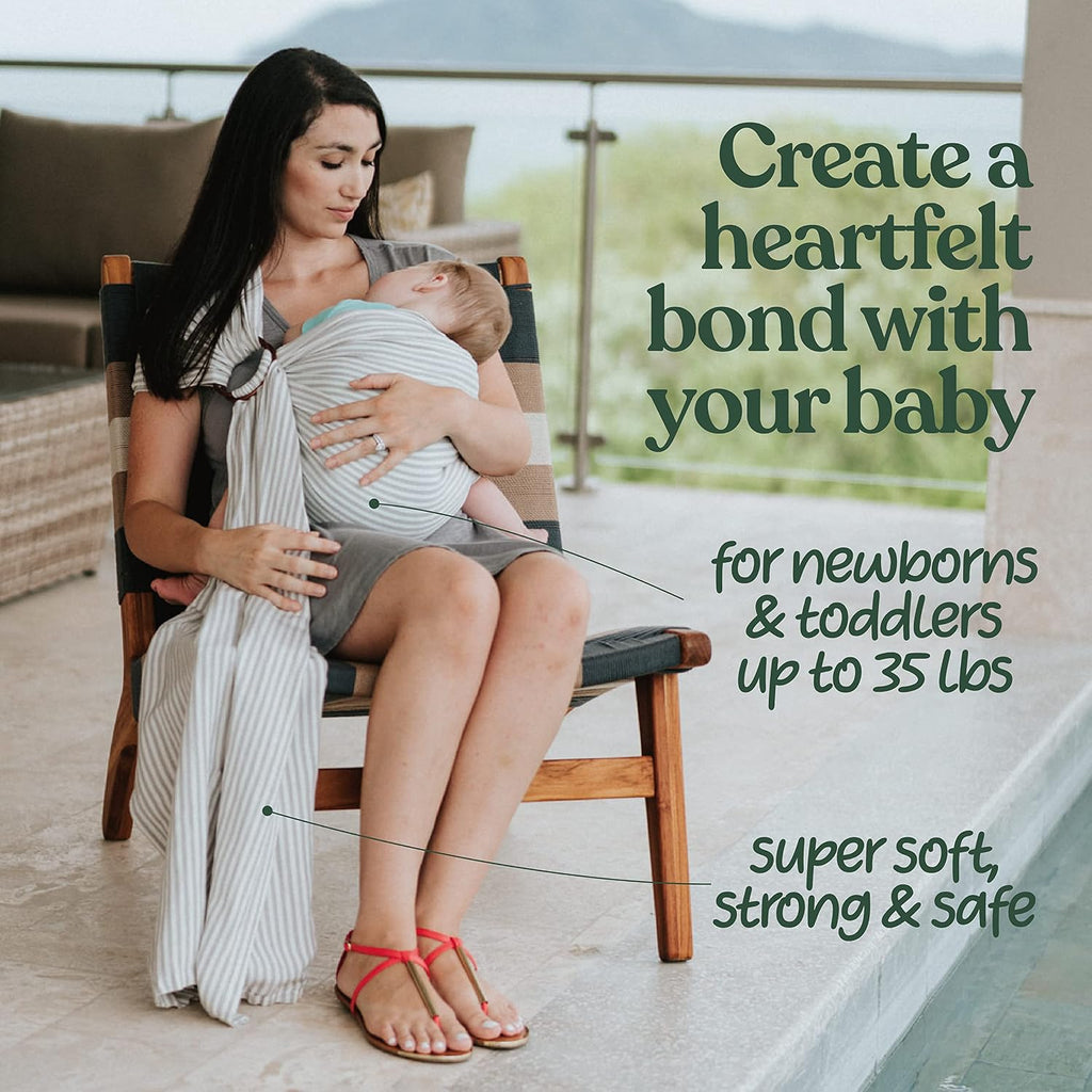 Luxury Ring Sling Baby Carrier, Soft Linen Baby Sling, Baby Wrap, Wear Your Little One Close to Your Heart, Comfort