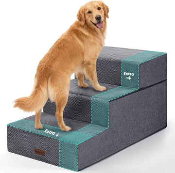 Dog Stairs for Large Dogs 18" H, Extra Wide Pet Steps for Couches & Beds