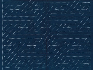 Sashiko cloth indigo 4