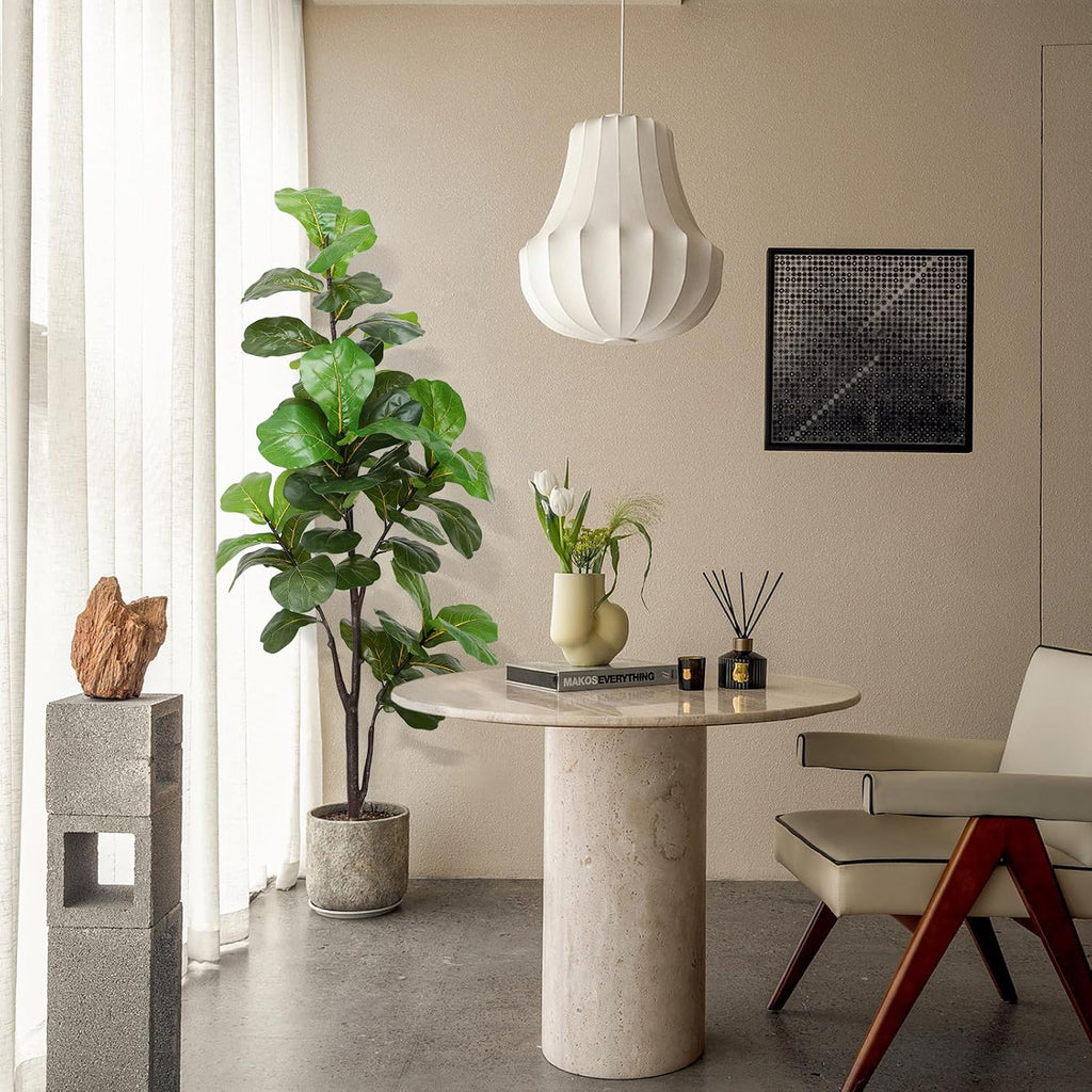 6ft Fiddle Leaf Fig Tree Artificial Plant in Pot Home Decor