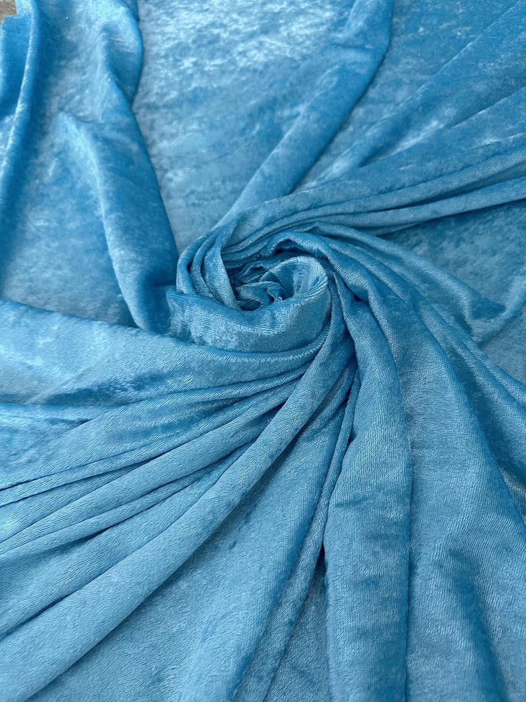 Premium Stretch Crushed Velvet Fabric by The Yard - Soft and Luxurious Fabric Versatile and Stretchy Ideal for
