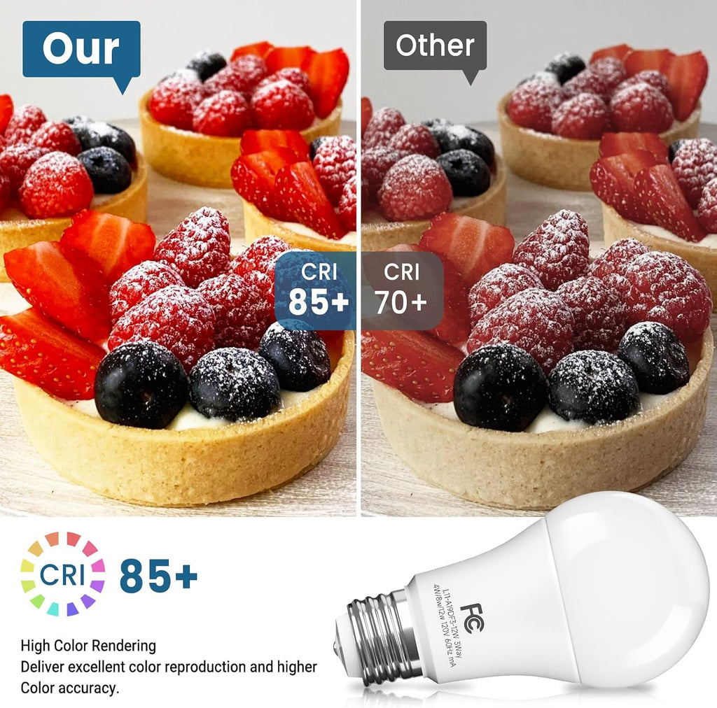 3 Way Light Bulbs 40 60 100W Equivalent Daylight White 5000K, 2 Pack