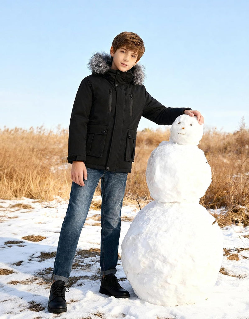 Boys Winter Coat Waterproof Windbreaker Snow Ski Jacket Warm Thick Kids Coats Rain Jackets