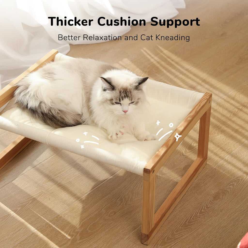Large Cat Hammock, Raised Dog Bed for Indoor and Outdoor, Washable