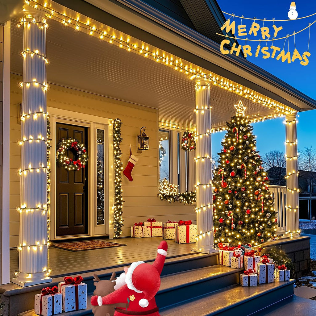 1000 LED 328 FT Christmas Lights, String Lights Plug