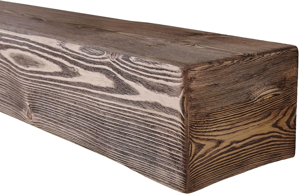 Shelf 72", Extra Wide Rustic Wood Mantles for Over Fireplace, Wall Mounted Floating Mantel Shelves for