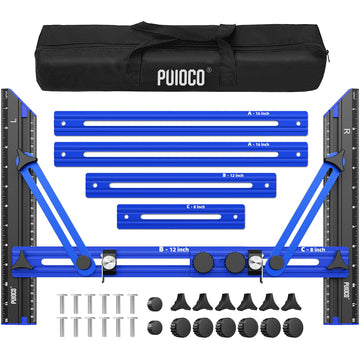 Stair Tread Template Tool with Triangular Brace and Edge Flip Stops