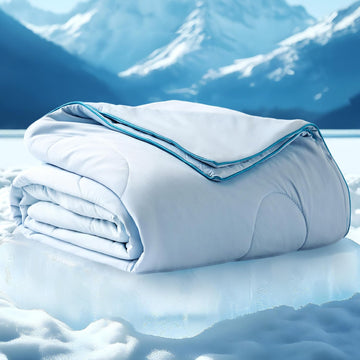 Cooling Blankets for Hot Sleepers, King Size, Blue, 104"x90" | Cooling Comforter, Cold, Ice, Cool, Breathable