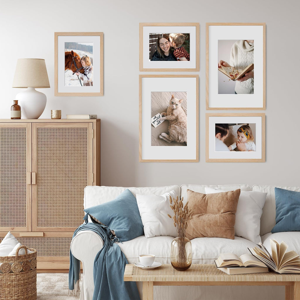 13x19 Solid Oak Wood Picture Frame, Natural Oak, 1 Pack