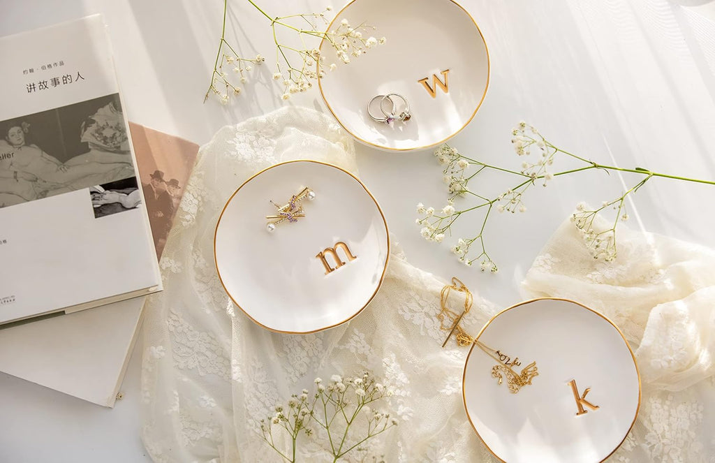 Ceramic Jewelry Tray, Trinket Dish, Gifts for Women (K)