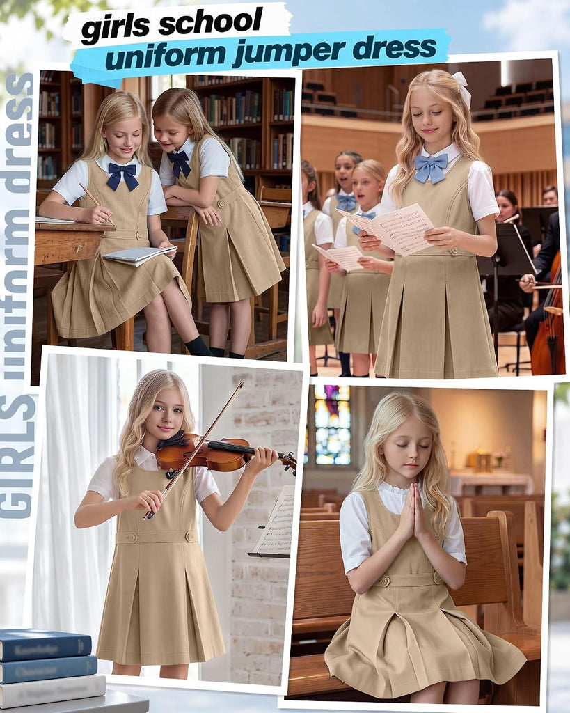 Girls' Uniform Dress School Jumper