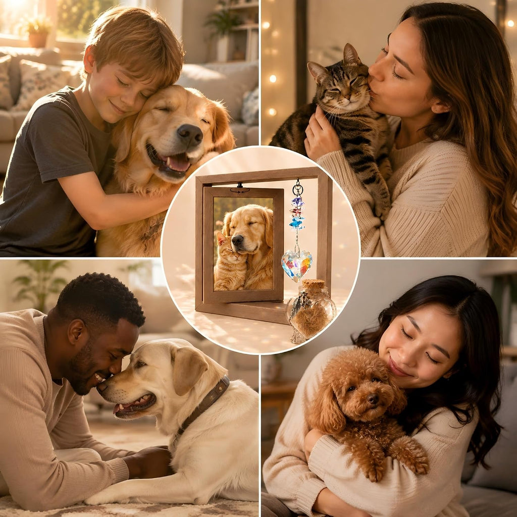 Dog Memorial Gifts For Loss of Dog, Heaven Sympathy Gifts with Suncatcher