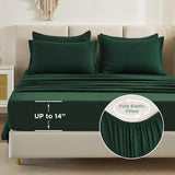 Litanika Queen Comforter Set Dark Emerald Green