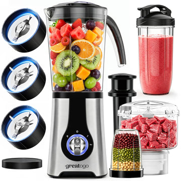 Blender and Food Processor Combo, Countertop Kitchen Small Smoothie Blender