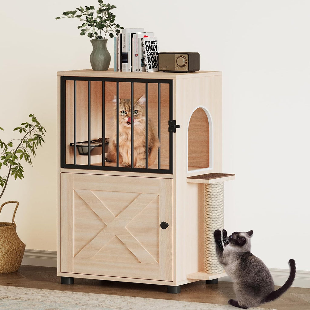 Dog Proof Cat Feeding Station, Dog Proof Cat Feeder, Cat Food Table, Nature