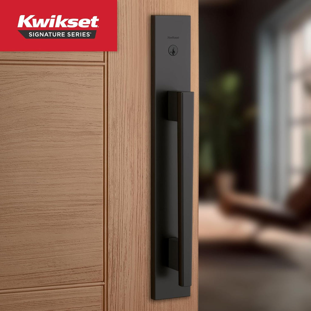 Careus Front Door Lock Handle and Deadbolt Set, Entry Door Handleset Exterior with Interior Reversible Lever