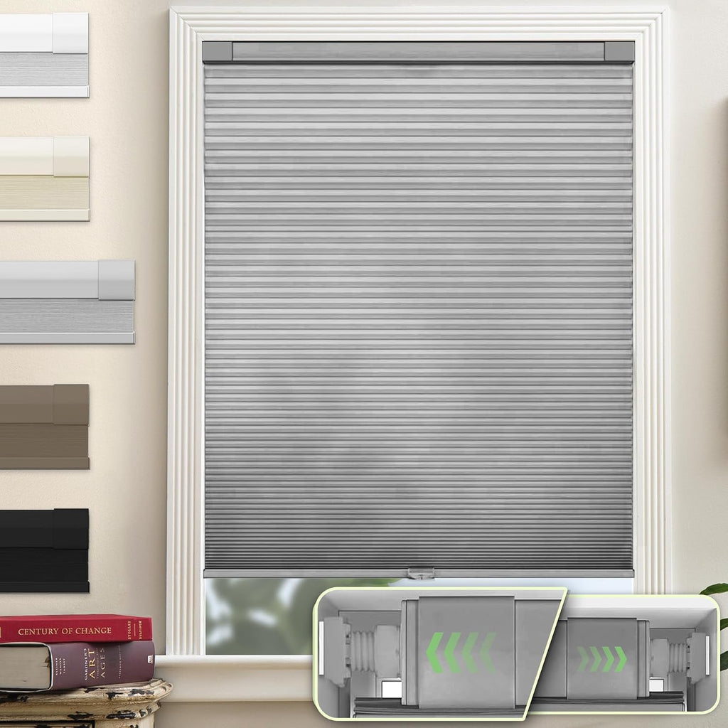 Dual Tension Rod Blinds No Tool No Drill Cellular Shades Windows