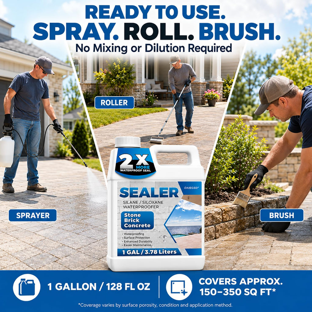 1 Gallon, Penetrating Water Repellent for Pavers & Stone