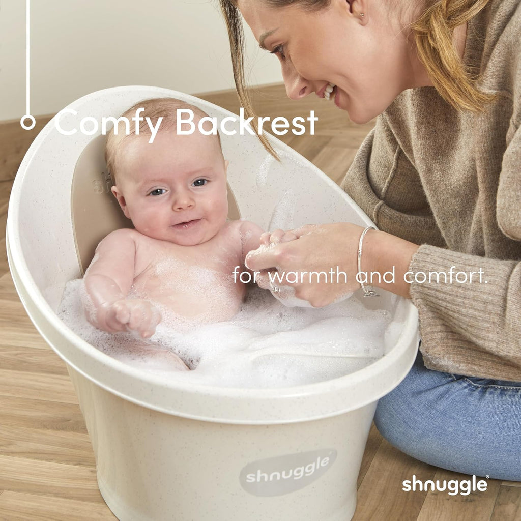 Newborn Baby Bath | Built in Support Bump and Soft Backrest | Suitable from Newborn | Bath Seat Support Includes Plug