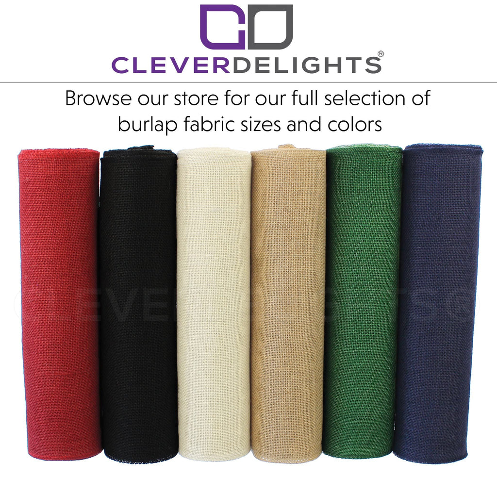 14" Premium Burlap Roll - 10 Yards - No-Fray Finished Edges