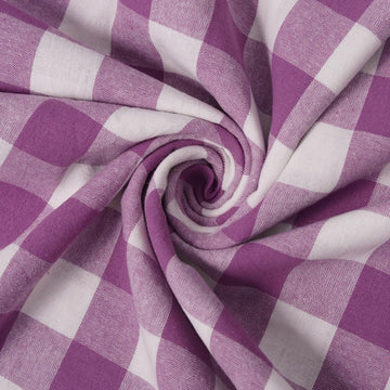 57" Width Checkered Gingham Fabric By The Yard, Plaid Fabric, for Sewing, Quilting, and Decor, DIY for Tablecloths
