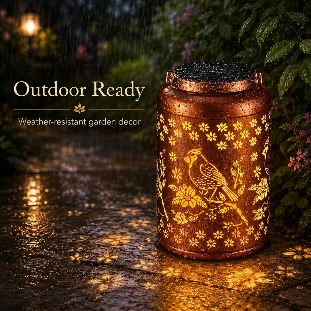 Lantern Outdoor Waterproof Garden Decor Gifts for Women Mom Grandma