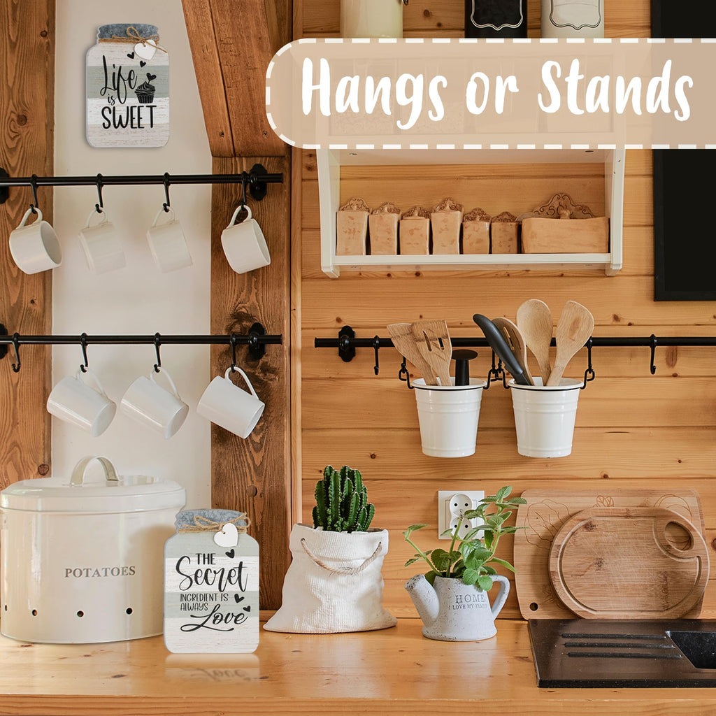 Old Shack Collection - Kitchen Wall Decor Set of 4 - Durable Kitchen Wall Art - Refined Kitchen Decor to Elevate Your