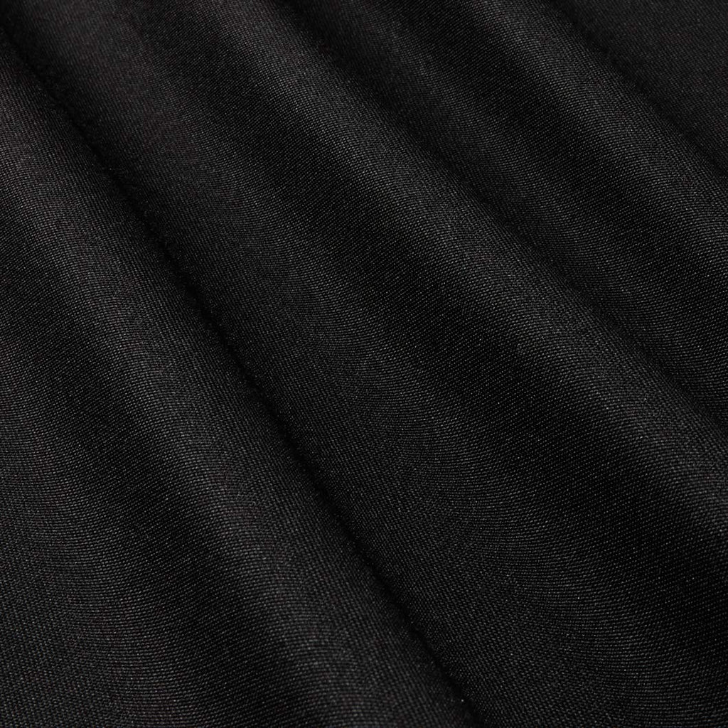 Polyester Twill Solid Black, Fabric by the Yard