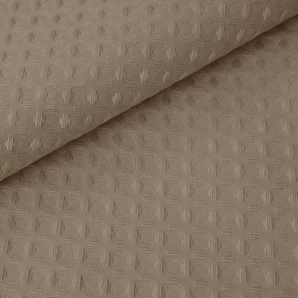 RiverDream Heavyweight Waffle No Hook with Liner, Linen, 71x74