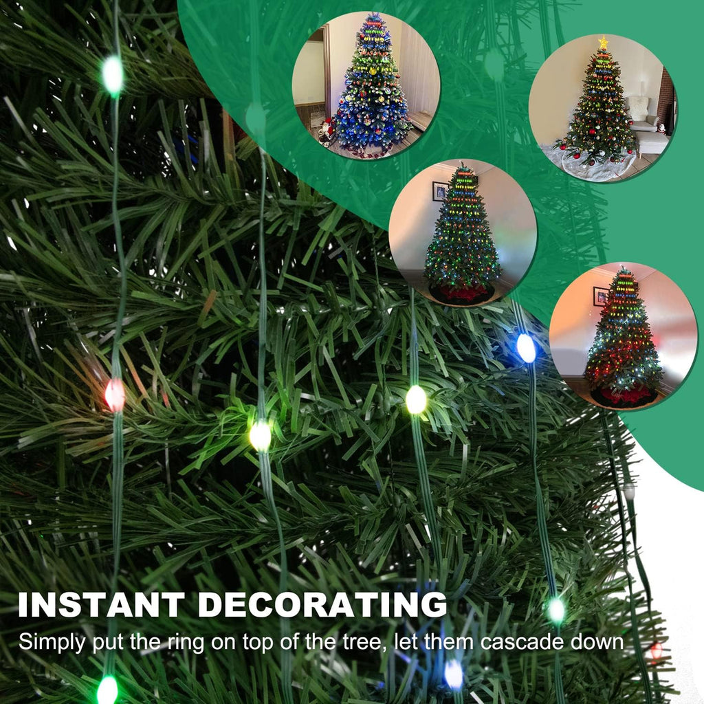 Smart LED Christmas Tree String Lights with Ring APP Remote Indoor Outdoor
