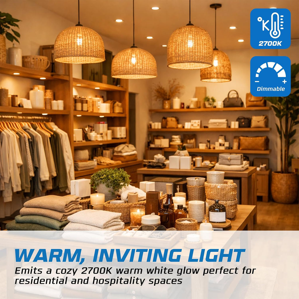 A15 Shatterproof Incandescent Bulbs 40 Watt (8-Pack) 40W Appliance Light Bulbs, E26 Medium Base, Frosted, Shatter