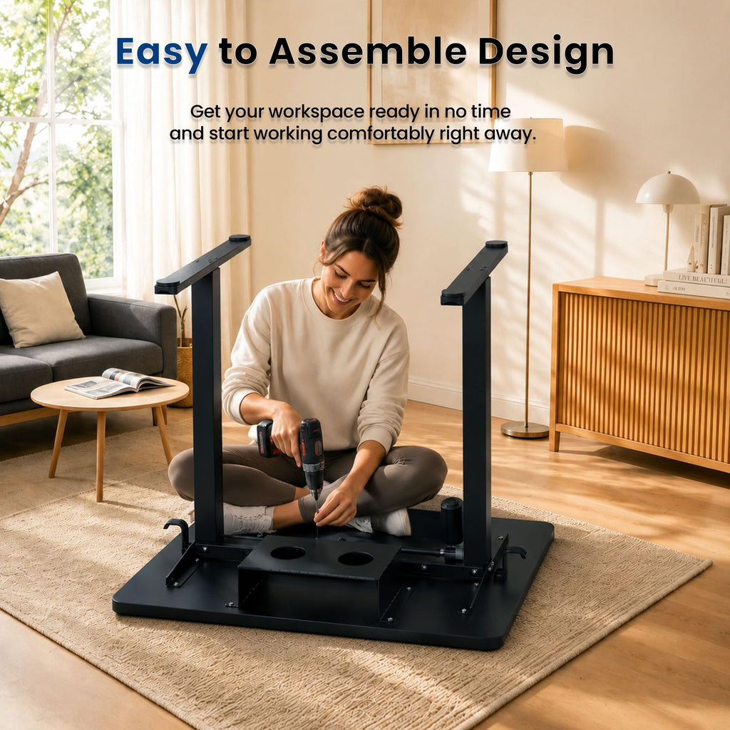 35" x 20" Electric Standing Desk, Compact Height Adjustable Desk for Small Spaces, Small Ergonomic Sit Stand