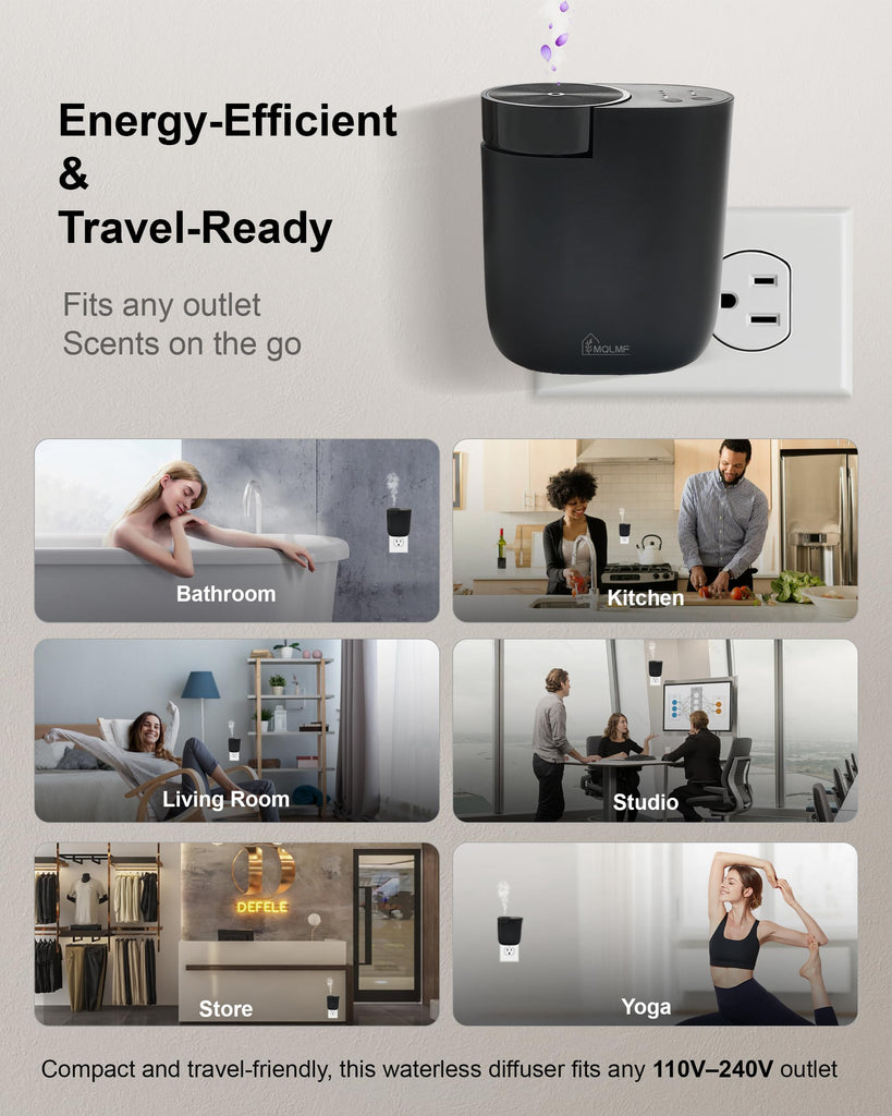 Waterless Plug in Diffuser, Essential Oil Plug in Wall Diffuser