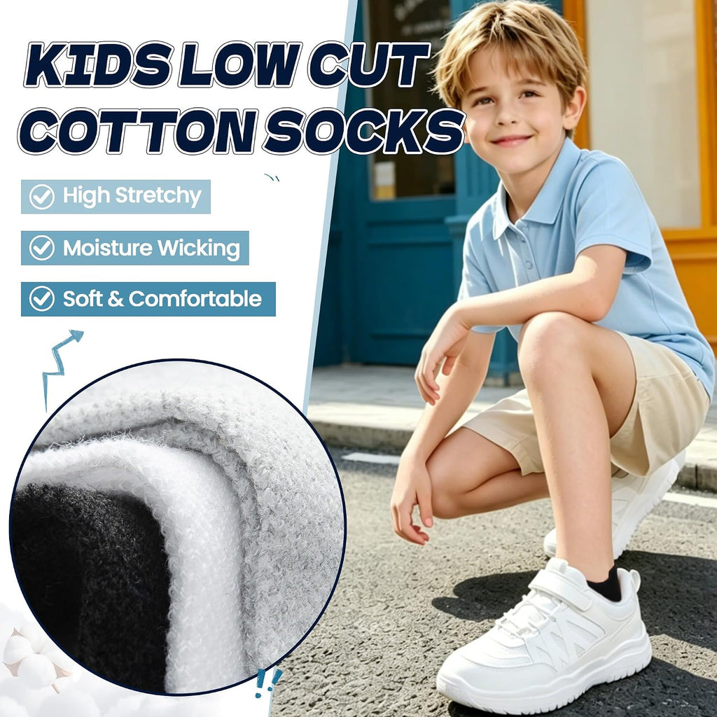 Kids Ankle Socks Low Cut Breathable Mesh Thin Cotton Socks For Little Boys Girls 9 Pairs