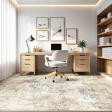 Area Rug Living Room Rugs: 5x7 Washable Large Abstract Modern Soft Stain Resistant Indoor Floor Non Slip Accent Carpet