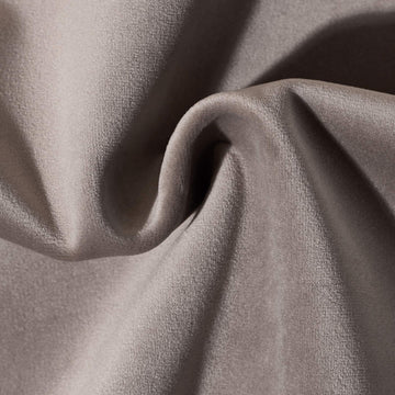 55 Inch Wide Solid Heavy Upholstery Soft Velvet Fabric Color Ecru by The Yard