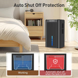 Dehumidifier, 95OZ Dehumidifier for Home 1000 Sq.Ft - Quiet with Auto Shut Off & Relaxing 7 Color Ambient Light