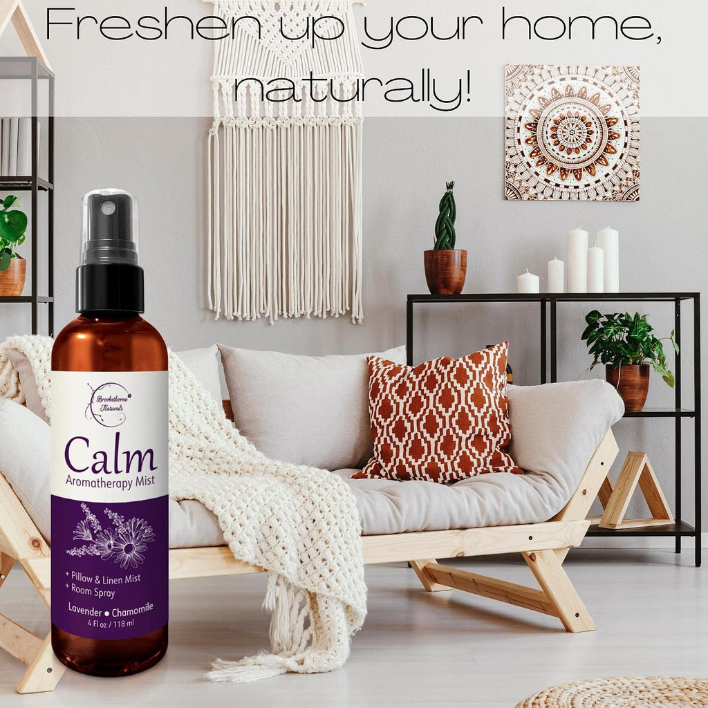 Calm Aromatherapy Mist | Lavender Pillow Spray 4oz - Set of 4