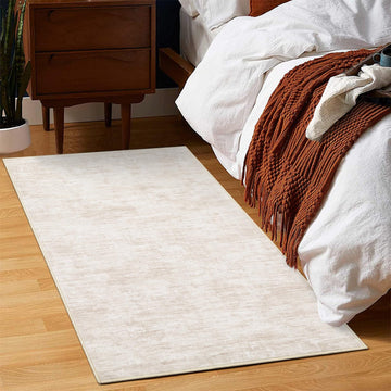 Small Area Rug 2x3 Entryway Mat with Rubber Backing Stain Resistant Throw Carpet Modern Solid Color Bath Mat
